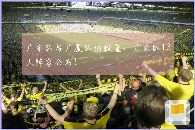 广东队与广厦队的较量，广东队13人阵容公布！